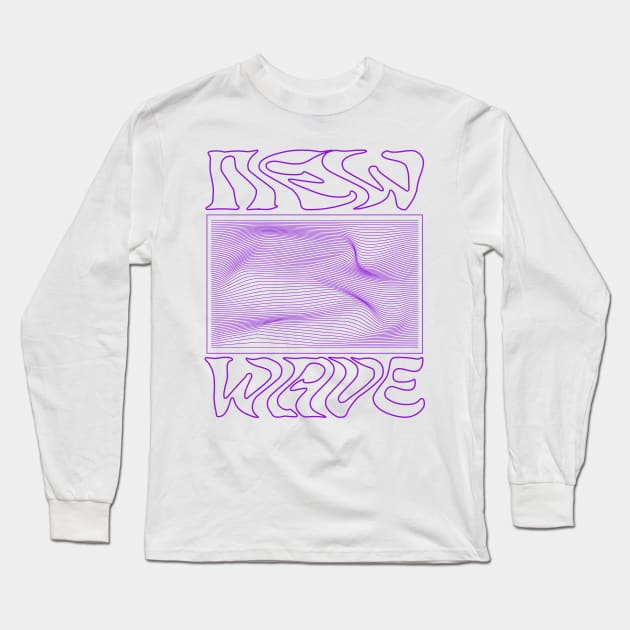 New Wave - Music Genre Long Sleeve T-Shirt by Vortexspace
